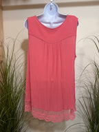 Denver Hayes Sleeveless Top- Coral