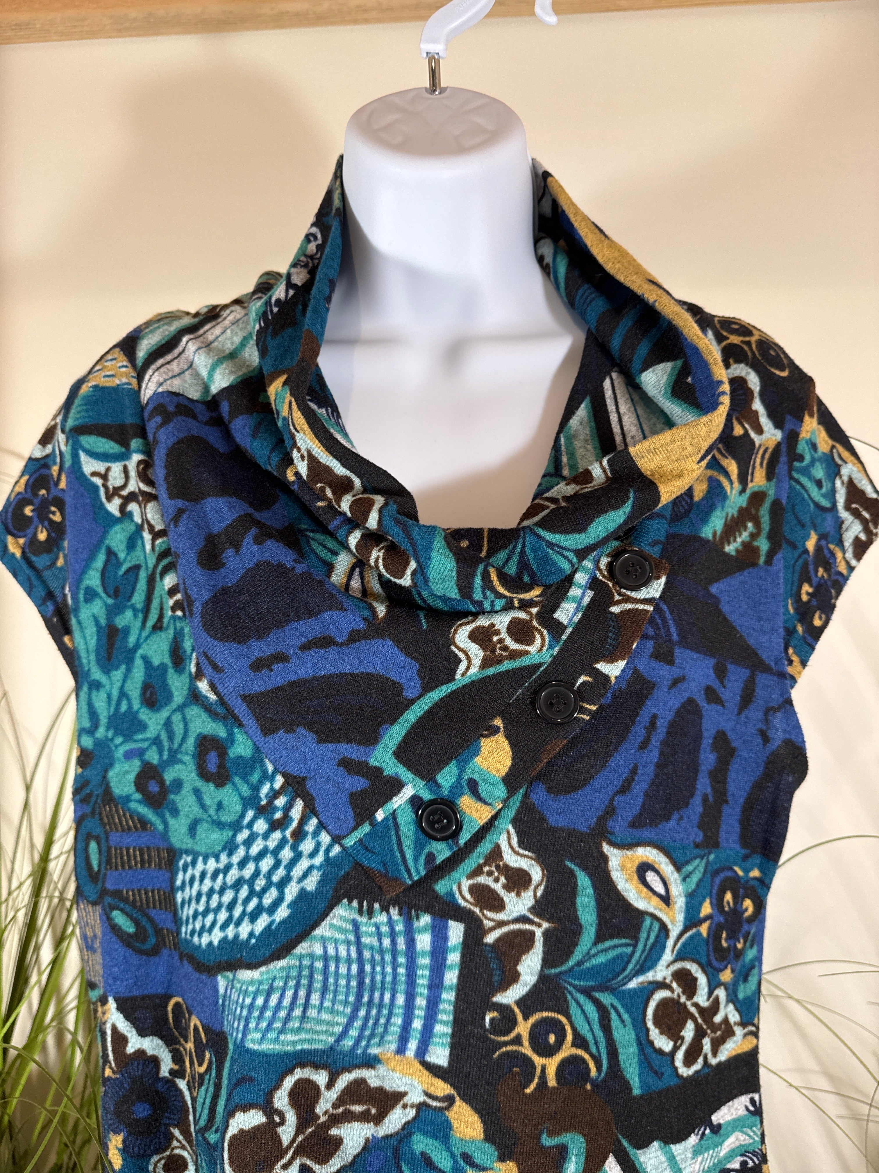 Papa Vancouver Shift Dress- Multi Coloured Pattern