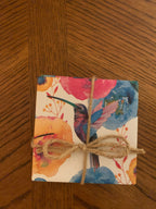 Set a four ceramic hummingbird coasters made in the USA ￼