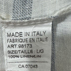 Size L 100% Linen Viola Borghi Made in Italy Button Up Dress