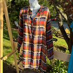 Plaid Rayon Dress Size L