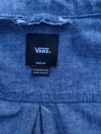 Size M Vans Denim Short Sleeve Button Up Shirt