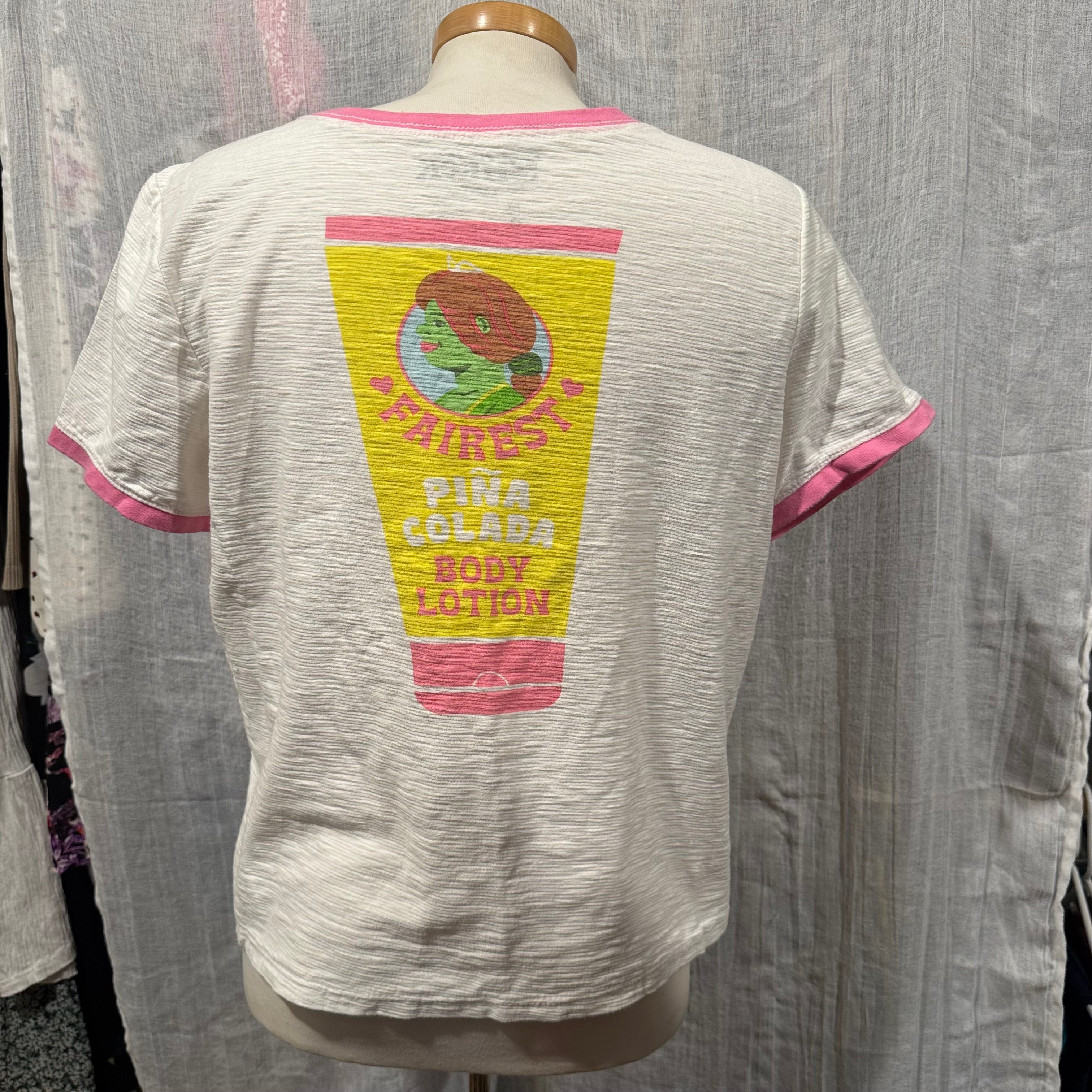 Size L Shrek Dreamworks Princess Fiona Mud Pack T-shirt