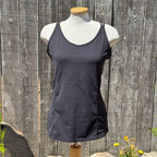 Size XL Tuff Athletics Multi Strap Black Tank