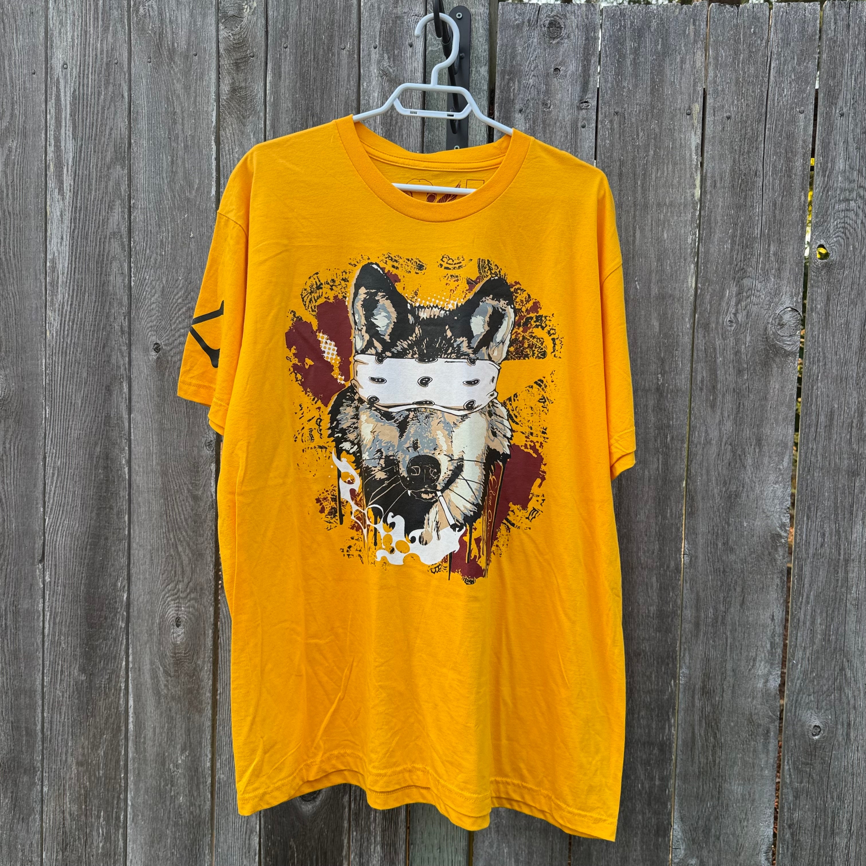 Local Artist- Trevor Phillips- Smoking Bandana Coyote Print T-shirt