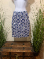 Size S RW & CO Geometric Design Stretchable Pencil Skirt