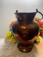 100 Year Antique Spun Copper Water Jug