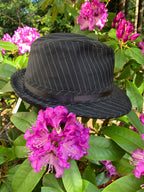 Vintage Y2K Mudd pinstriped fedora