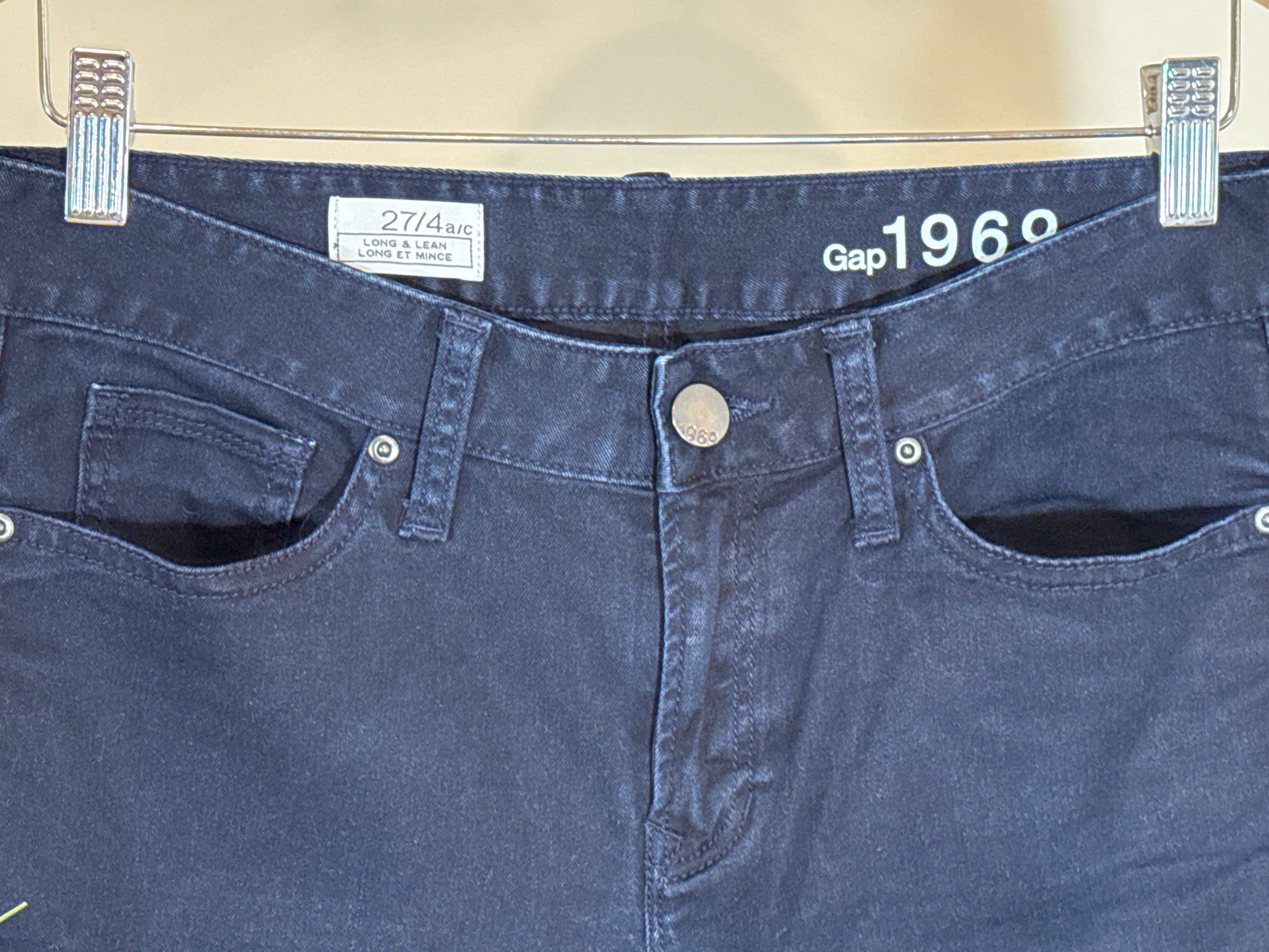 1969 Gap Long & Lean Navy Blue Pants