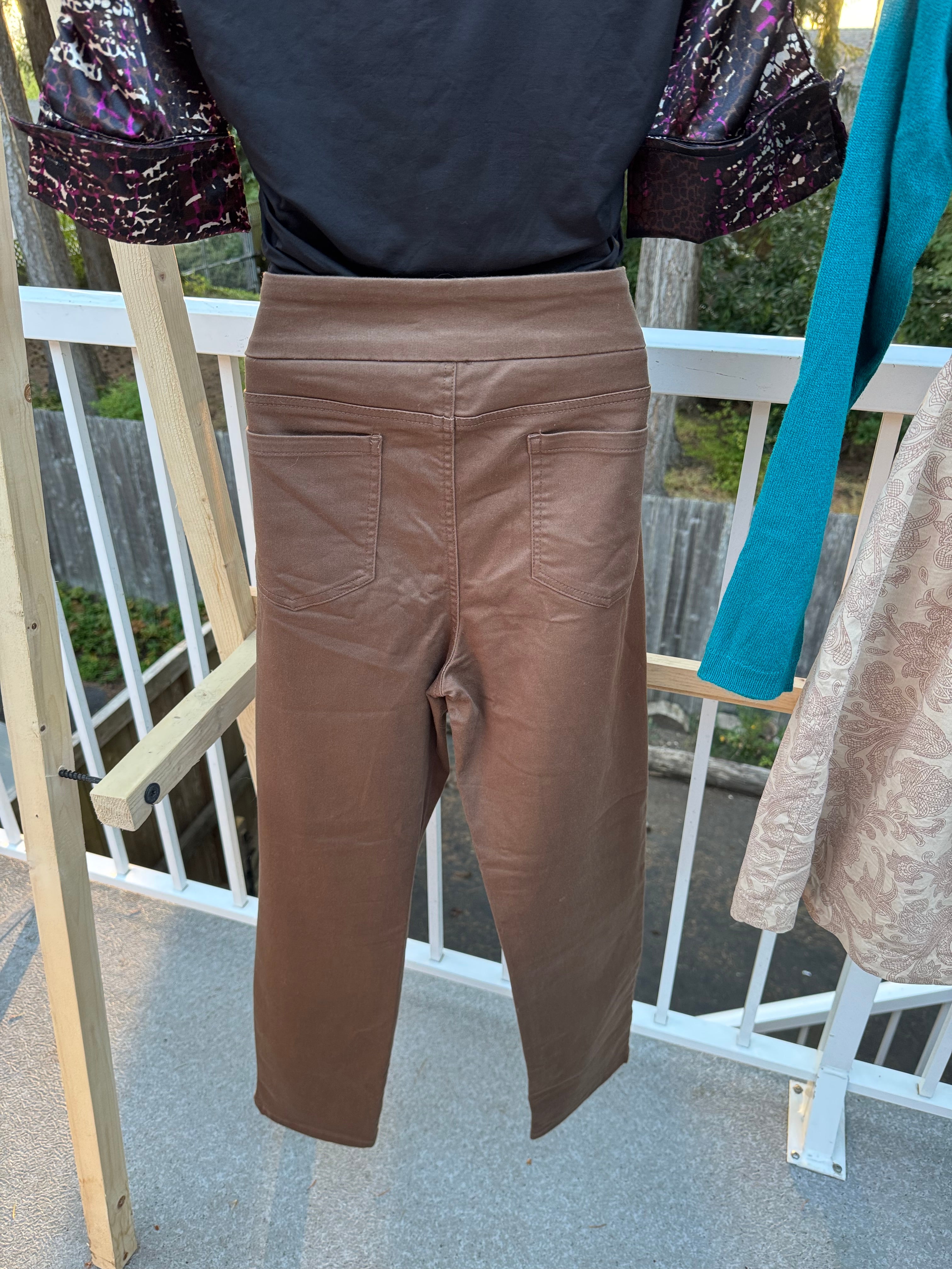 Size 12 UP! Brown Pull on Pants