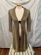 Size M Bellissima Fashions Knit Long Cardigan