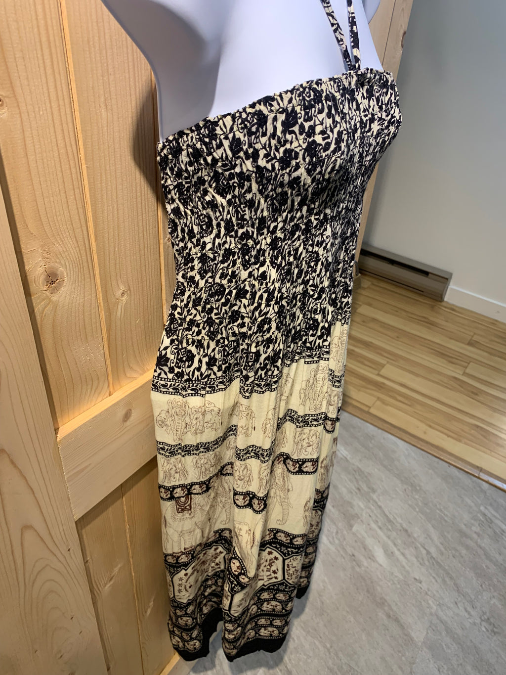 Halter Top Elephant Print Dress