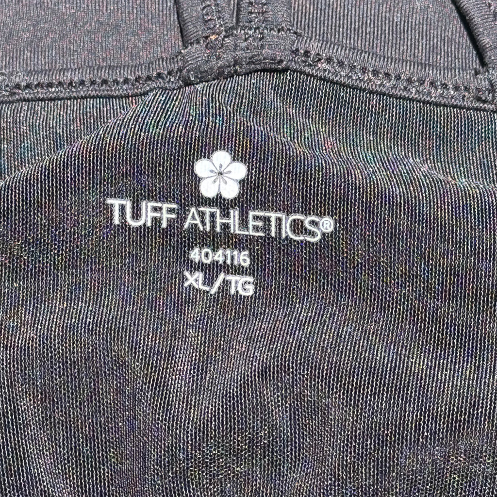 Size XL Tuff Athletics Multi Strap Black Tank