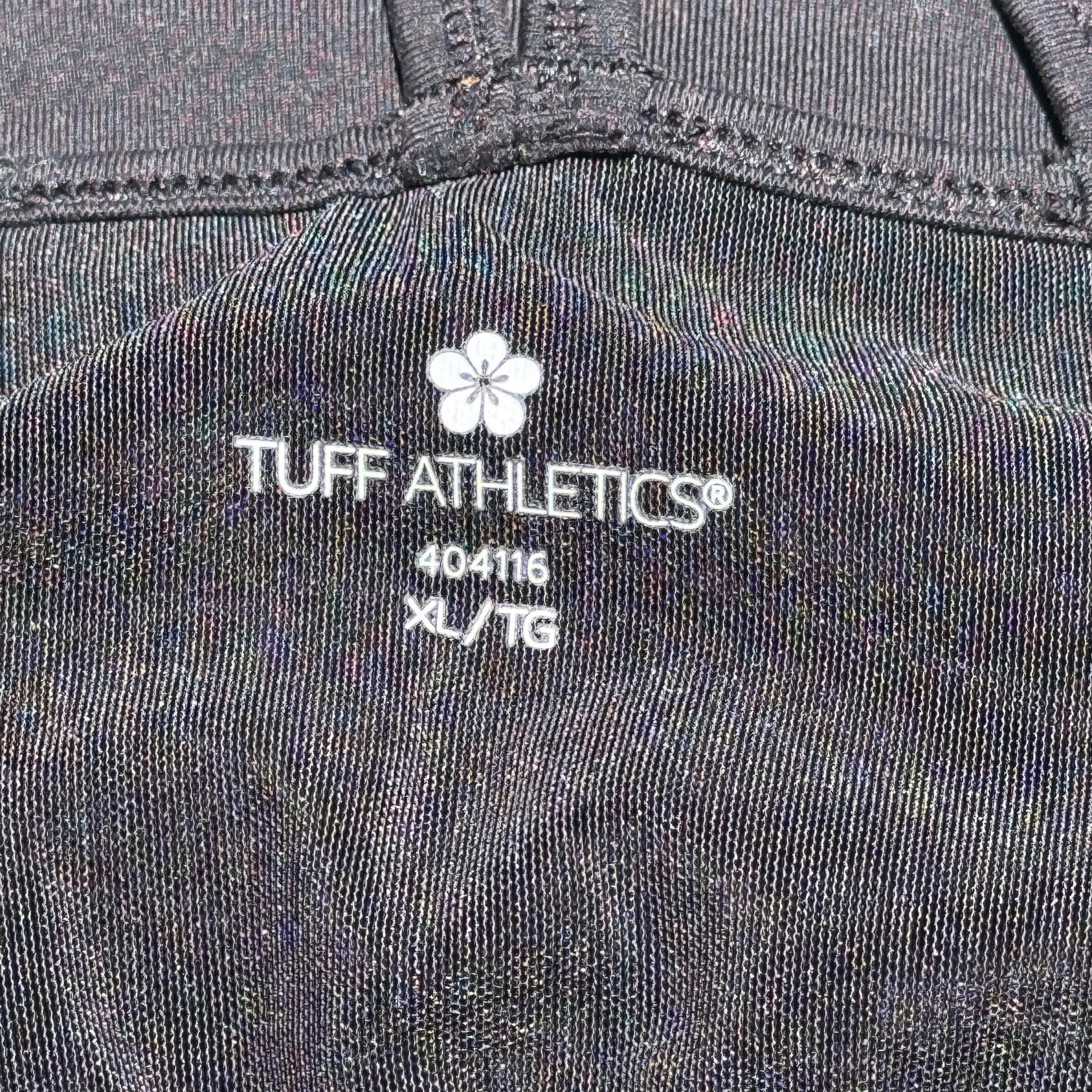 Size XL Tuff Athletics Multi Strap Black Tank