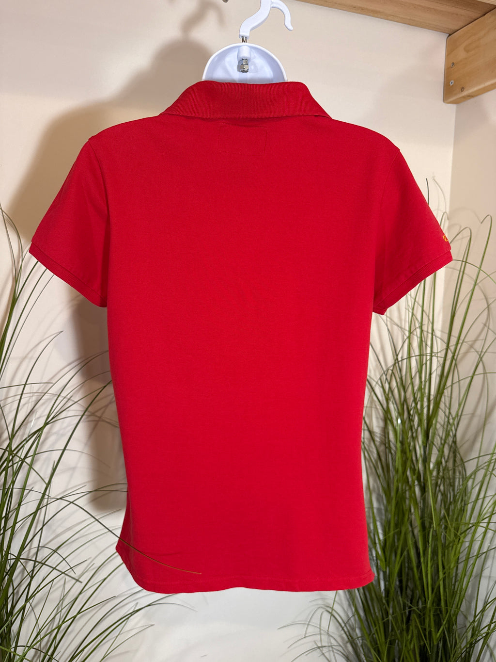 US Polo Association, red and yellow polo shirt