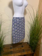 Size S RW & CO Geometric Design Stretchable Pencil Skirt