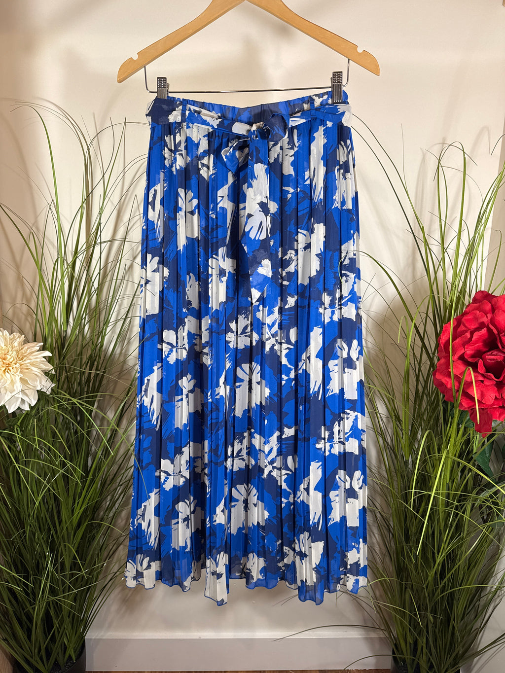 Joie Sheer Pleated Skirt- Built In Slip