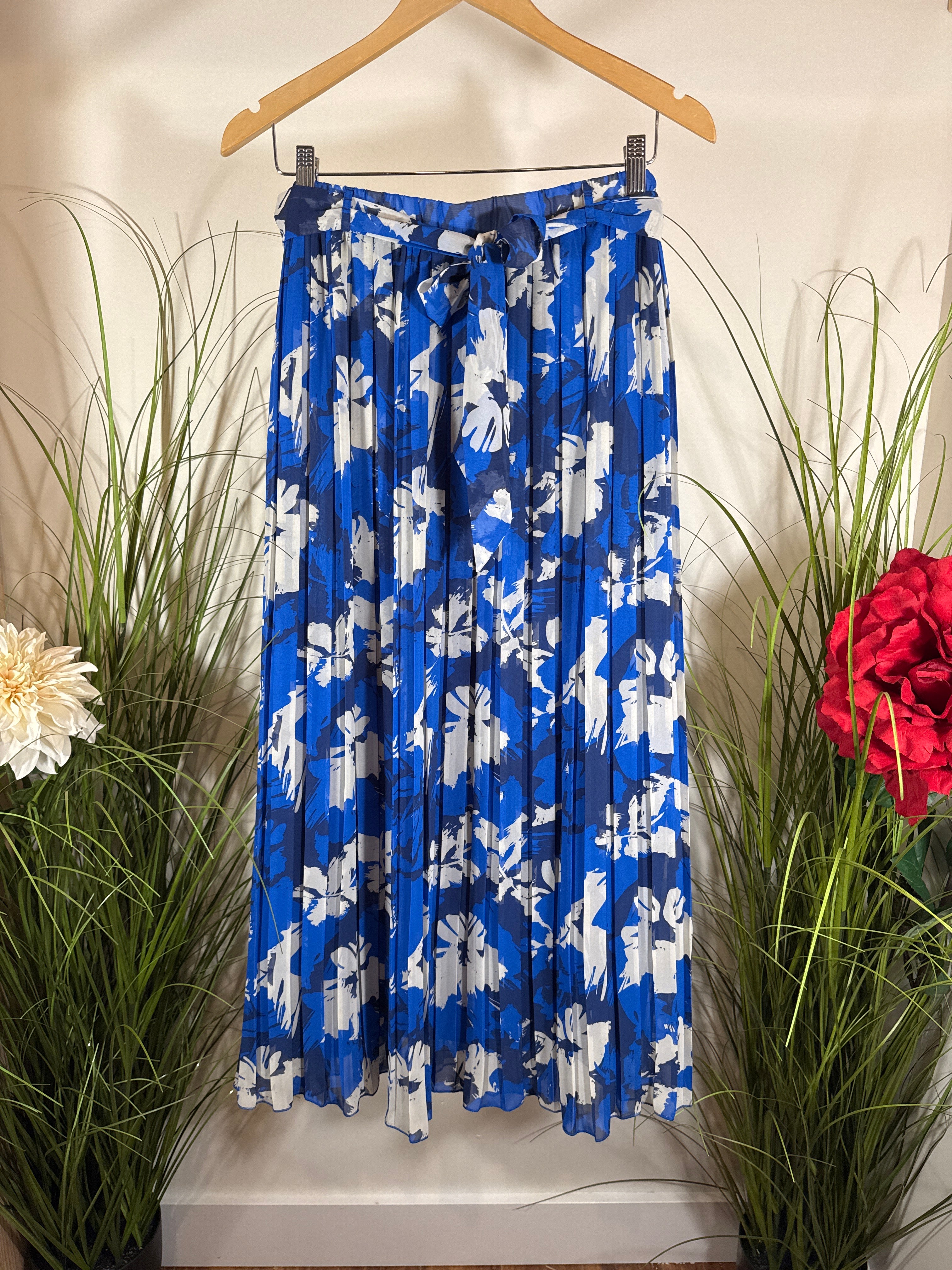 Joie Sheer Pleated Skirt- Built In Slip