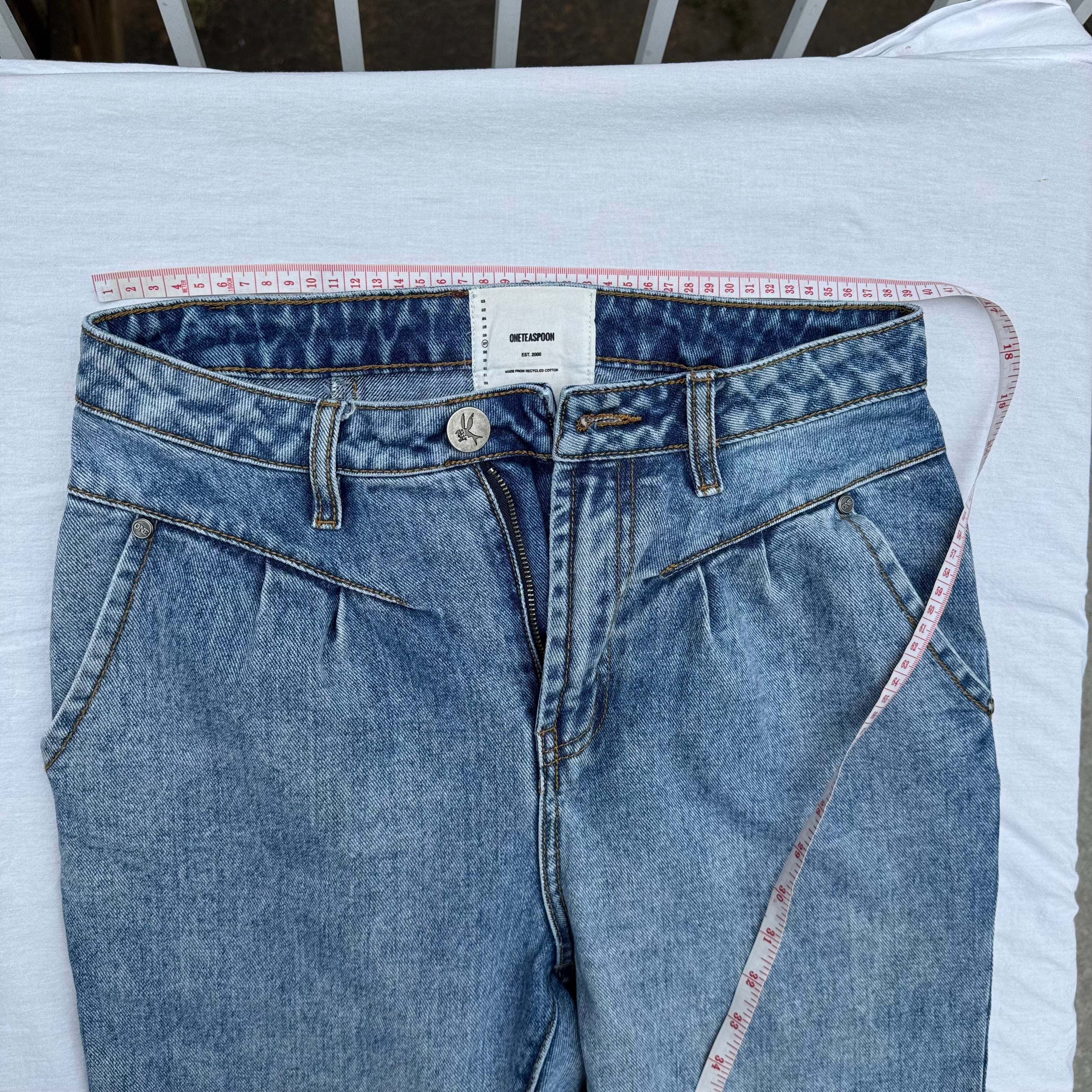 Size 27 Streetwalkers High Waist Straight Leg Denim Trousers