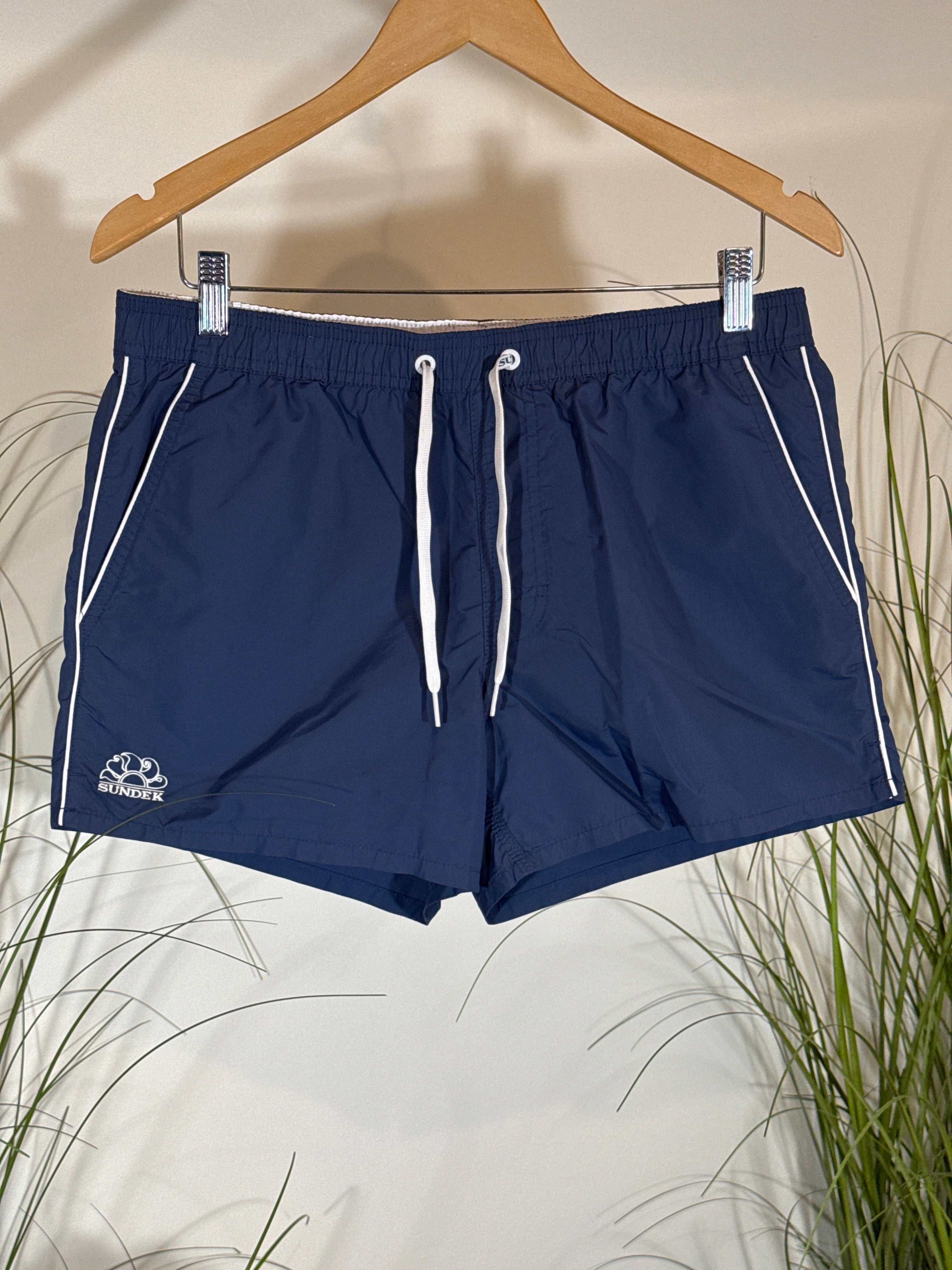 Sundek Navy Blue Vintage Style Boardshorts