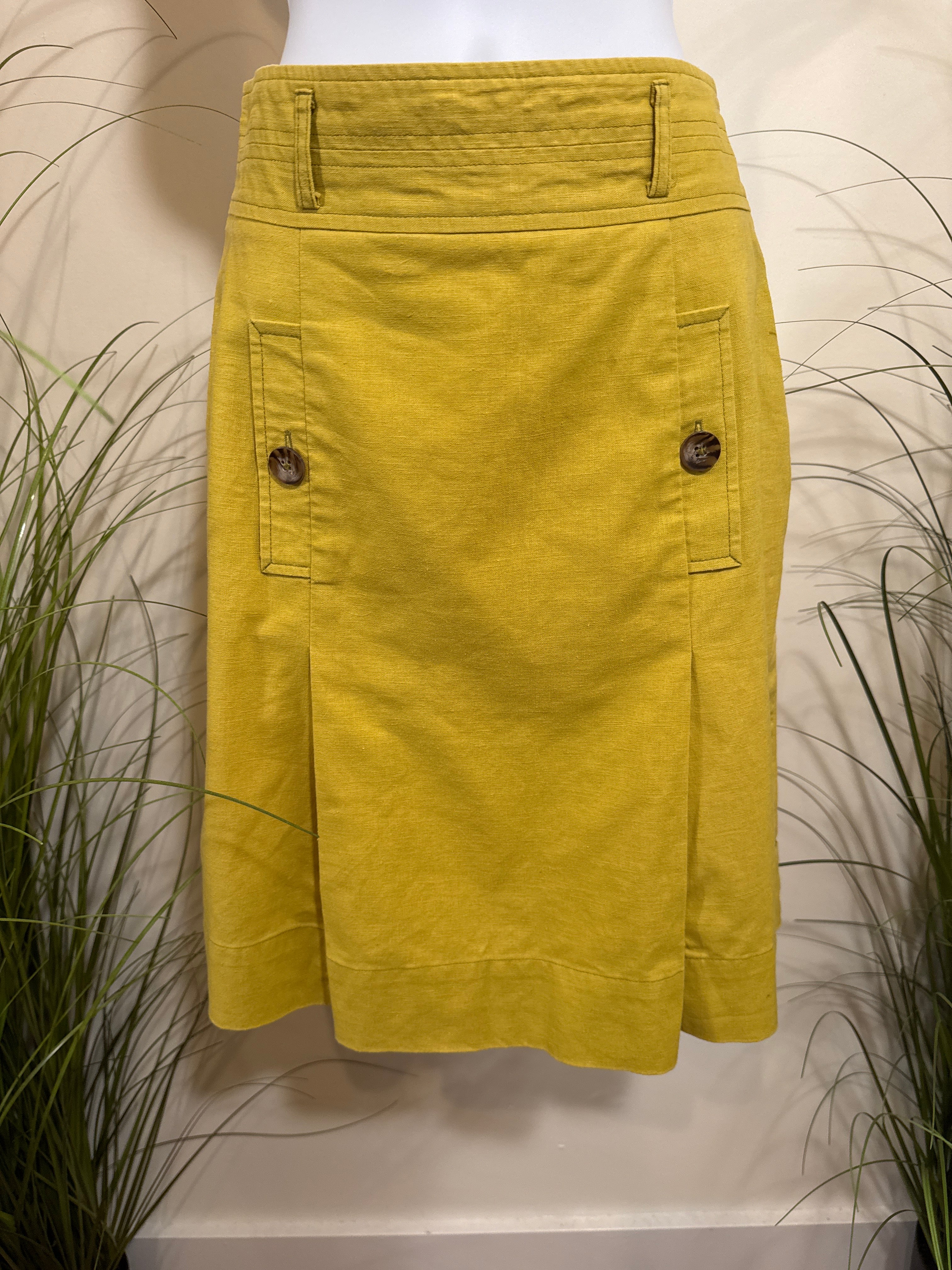 Identify Linen/Cotton Blend Skirt- Size 6