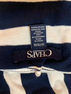 Size 1X Chaps Nautical Striped Maxi Dress