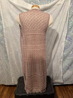 Size XL Moral Fiber Knit Sleeveless Cardigan