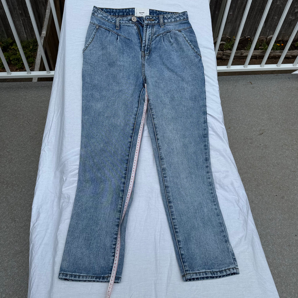 Size 27 Streetwalkers High Waist Straight Leg Denim Trousers