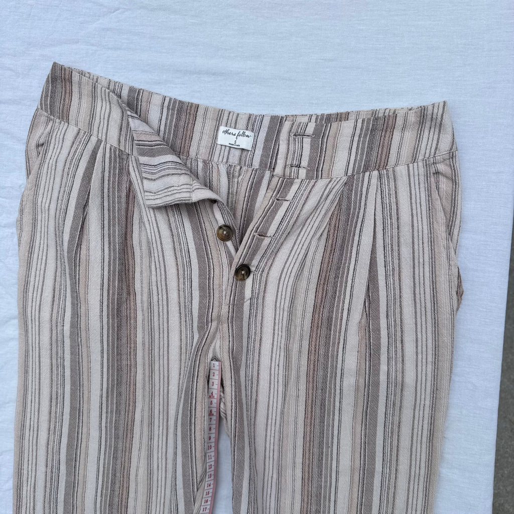 Striped Cotton Pants Size S