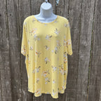 Addition Elle Flower Top Size 2X