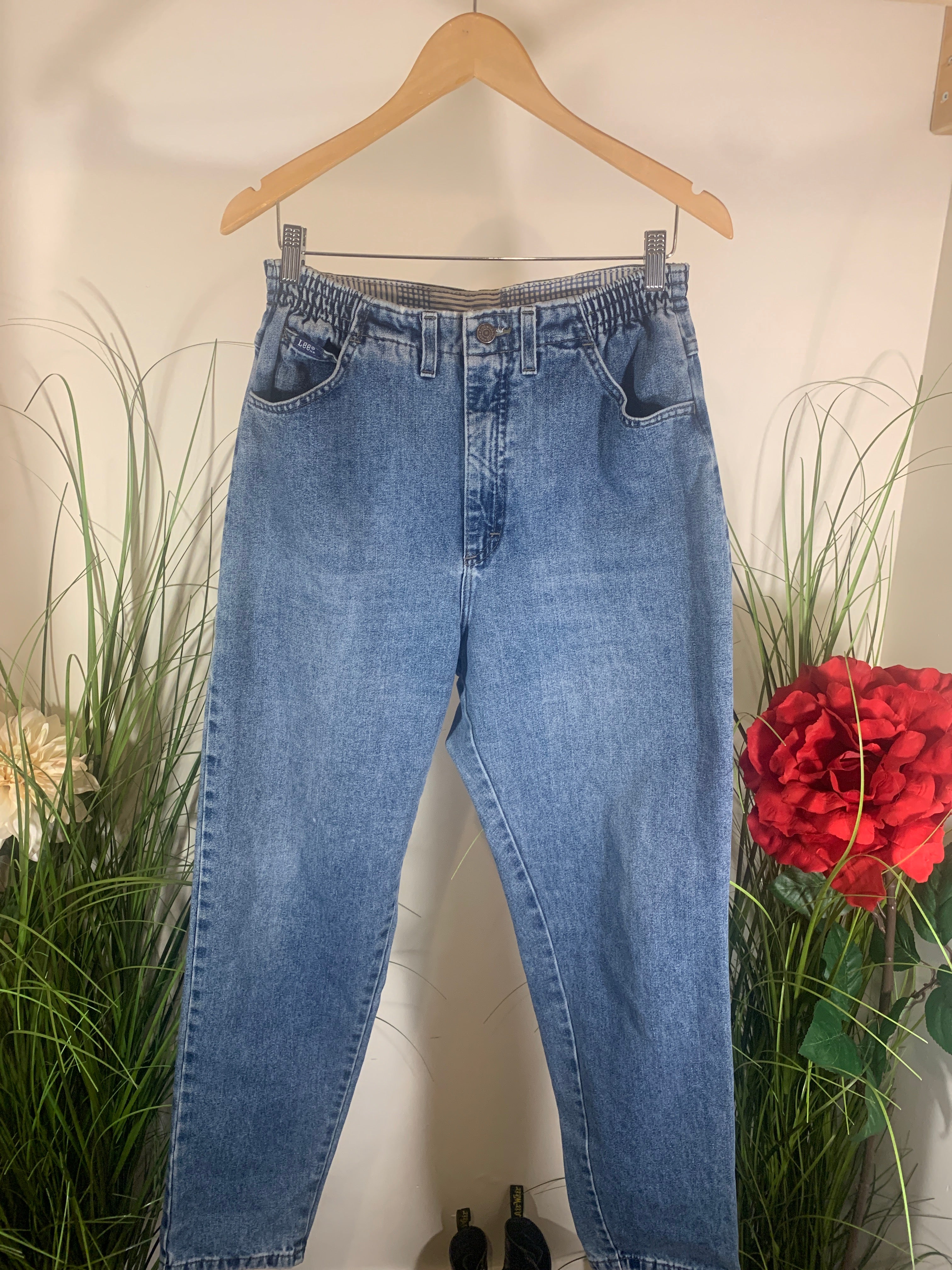 80's Vintage Lee Original Elastic Waist Jeans
