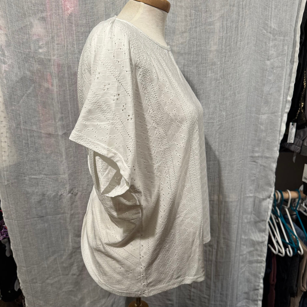Size XL CUPSHE Boho Open Back Blouse with Lace Strip