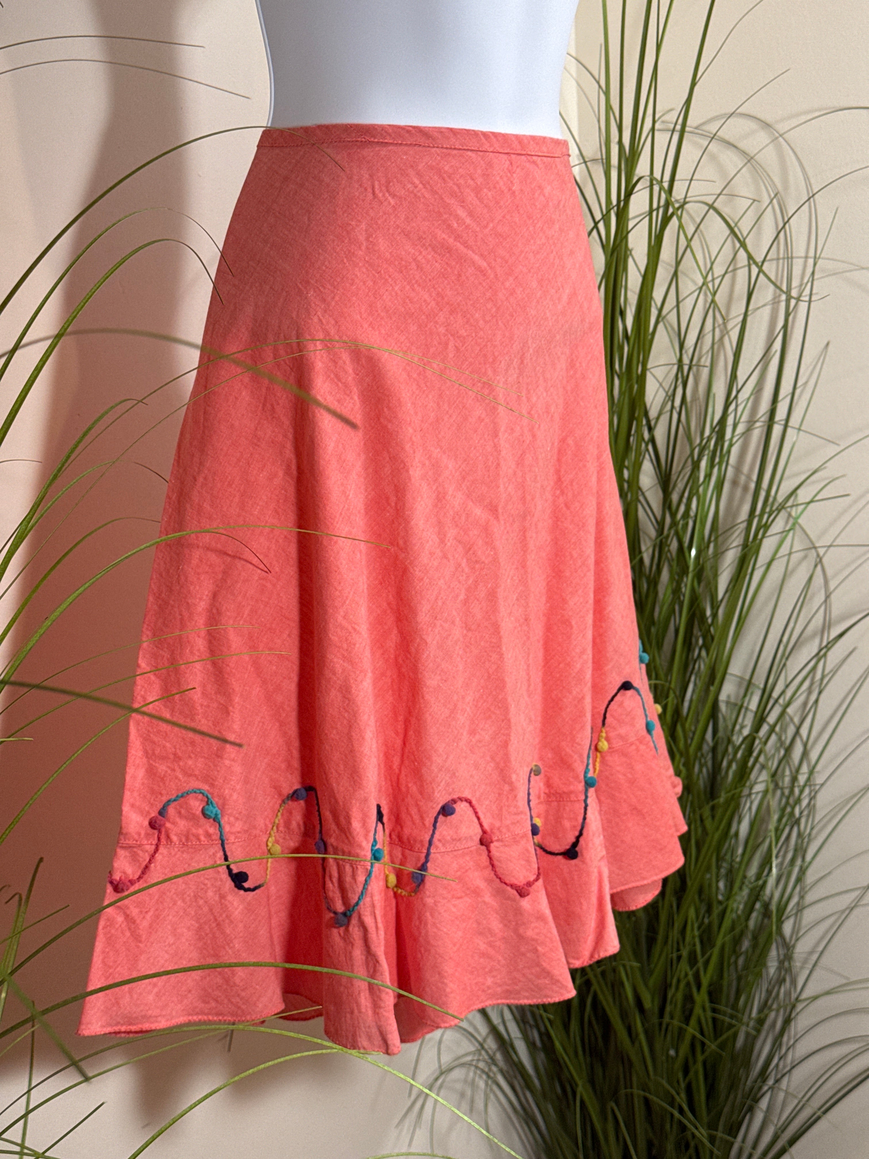 A-Line Skirt- Ruffled Hem