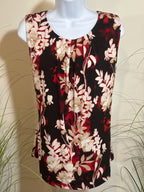 Calvin Klein Sleeveless Blouse- Floral Print