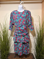 Pantel 80’s Vintage Peplum Dress