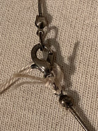 Minimalist Dark Iridescent Beads Station-Style Necklace