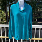 Size L Alia Fine Knit Sweater with Folded Collar