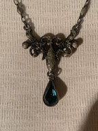 Vintage Inspired Teardrop Dangle Earrings and Matching Necklace and Bracelet