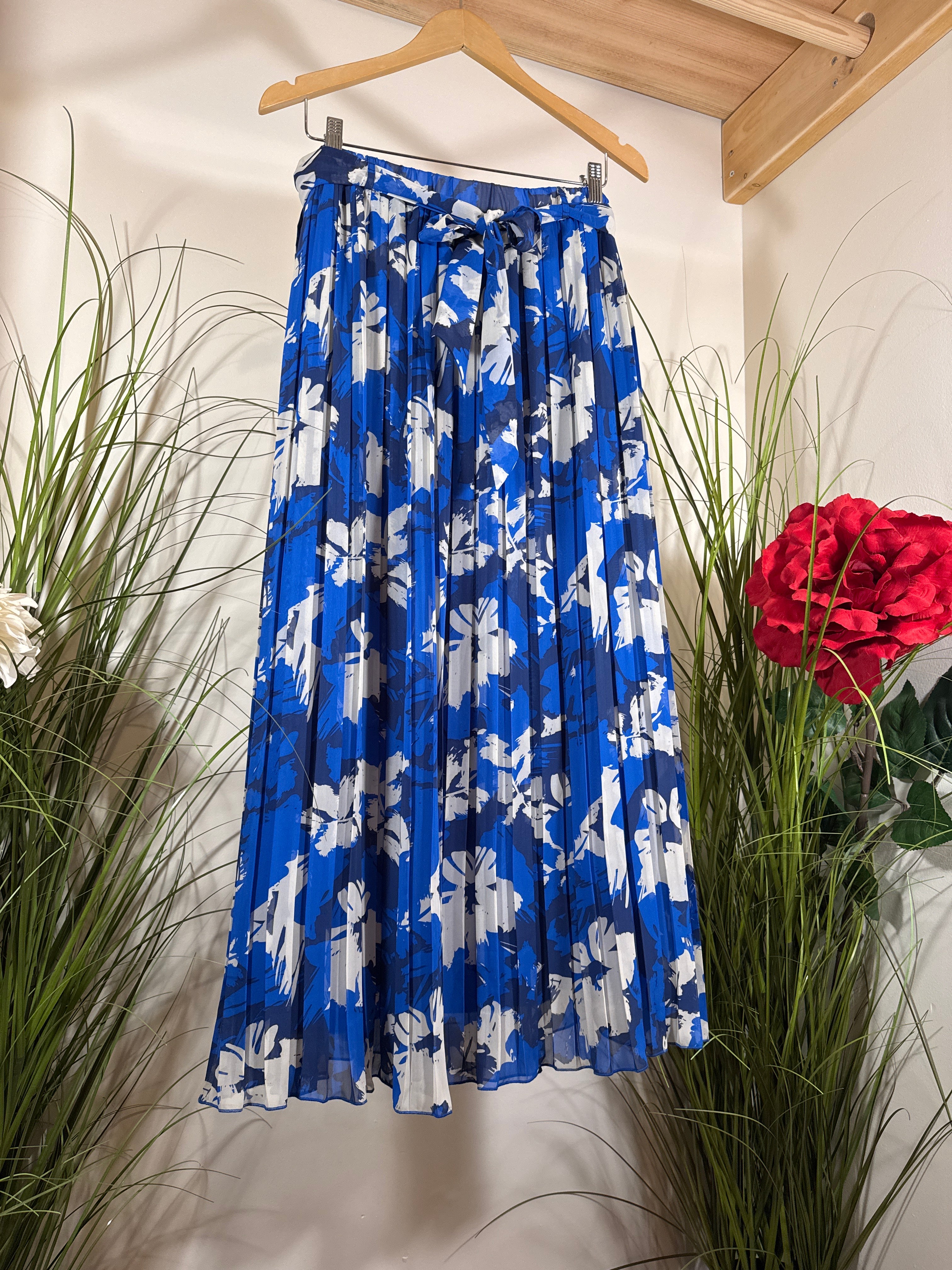 Joie Sheer Pleated Skirt- Built In Slip