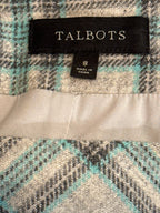 Talbots Wool Plaid A-Line Skirt- Lined