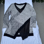 Size M Papa Vancouver Lagenlook V-Neck Sweater