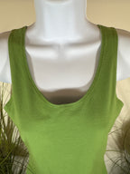Y2K Vintage Heirloom Tank Top- Jade Green