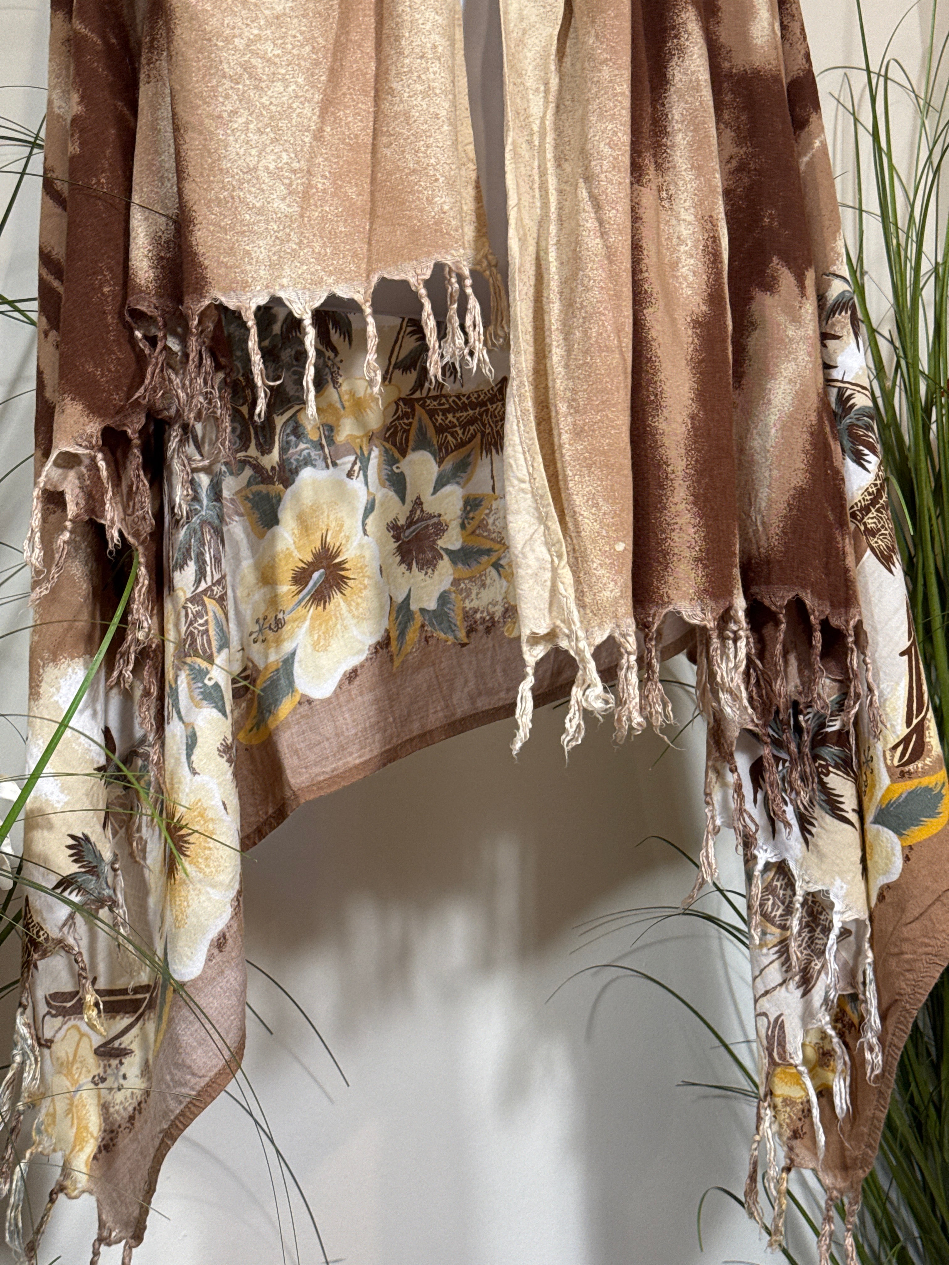 Hibiscus Collection Hawaii, Earth Tone Sarong/Shawl