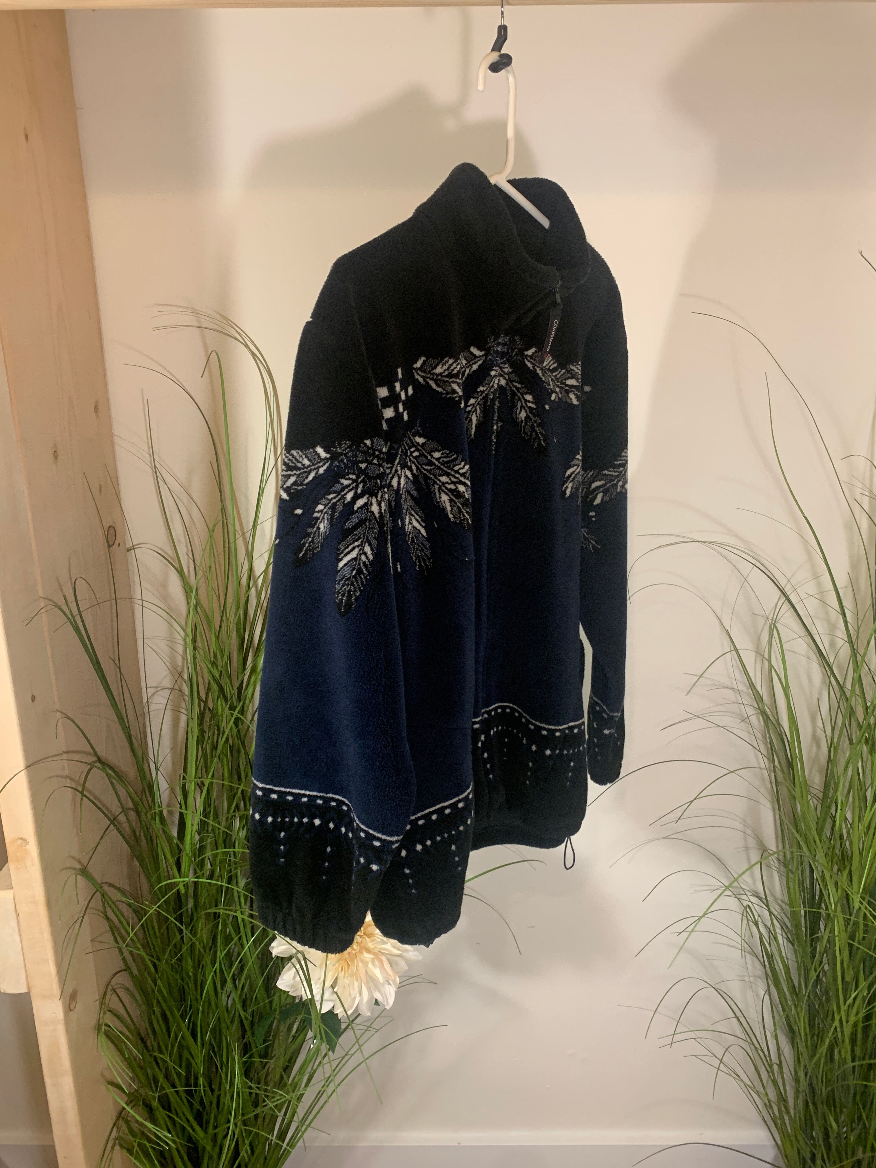 Size M Vintage Coastlines Fashion for Canada Fleece Zip Up Cardigan