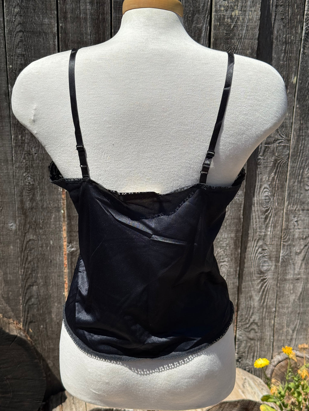 Size S Black Spaghetti Strap French Maid Camisole