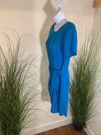Vintage KC Spencer New York Wrap Around Silky Rayon Dress