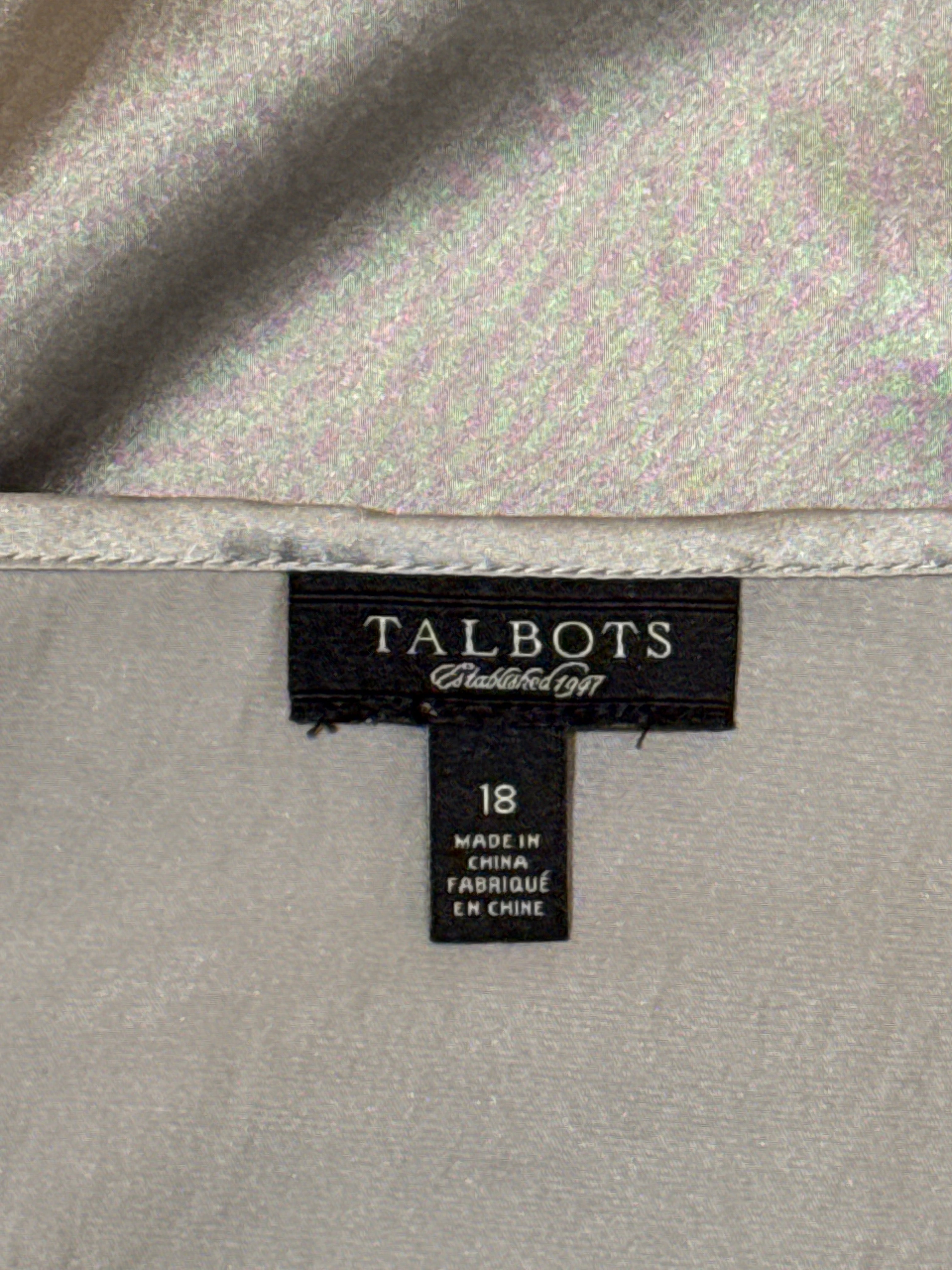 Talbots 100% silk fitted tank camisole Top