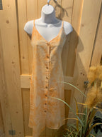 Size M Roxy Button Down Adjustable Spaghetti Strap Summer Dress