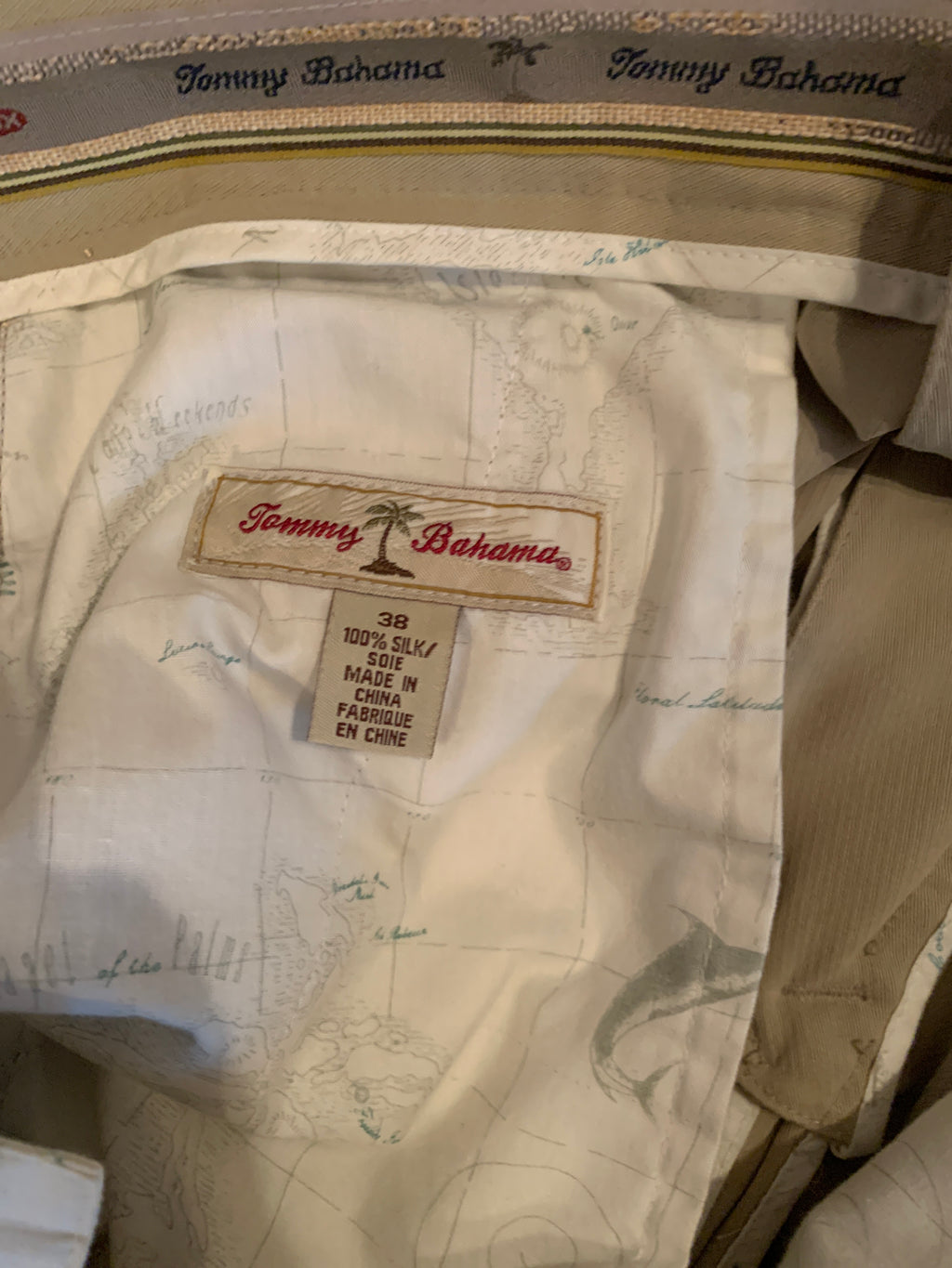 Size 38 Tommy Bahama 100% Silk Pants