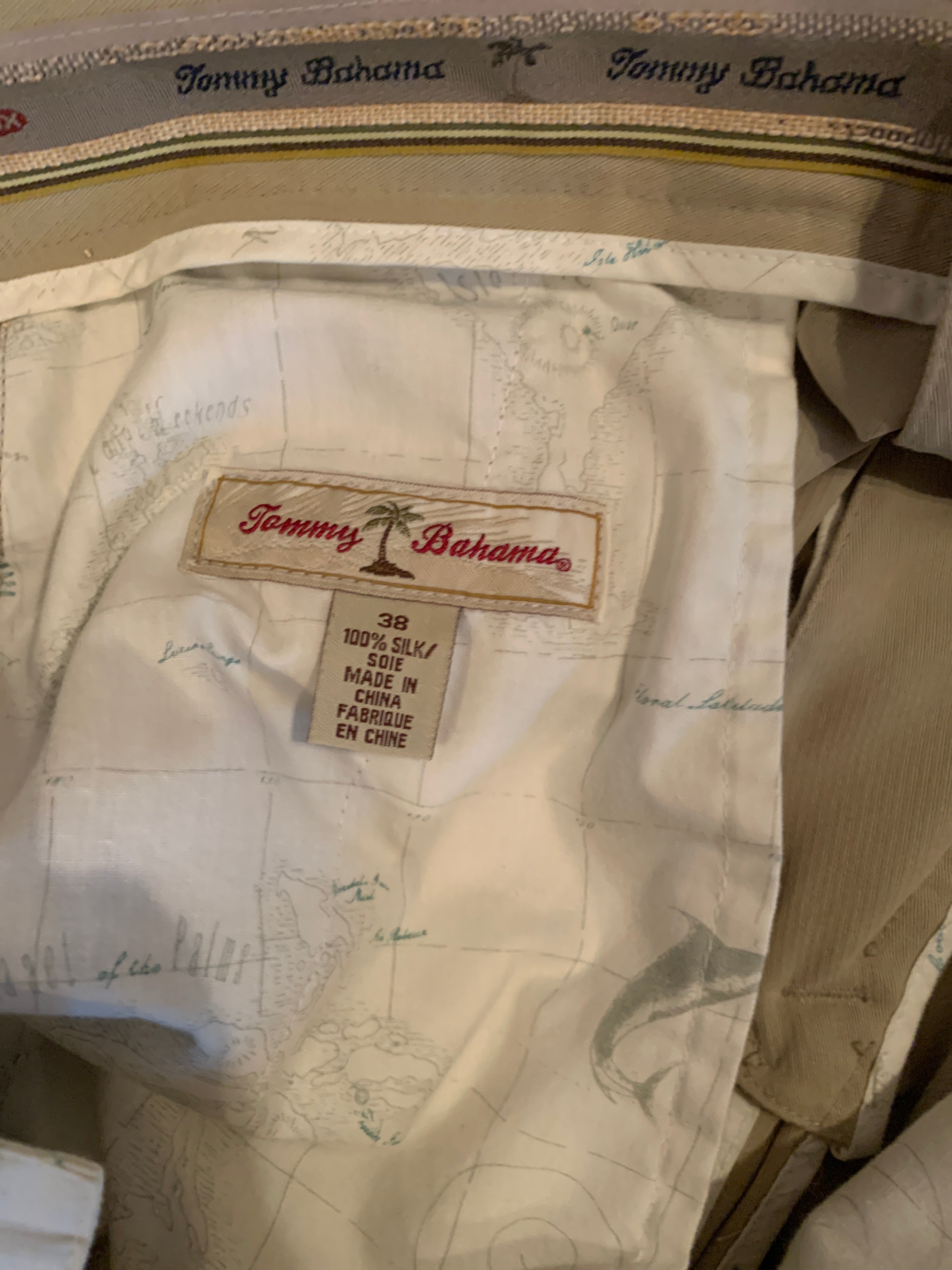 Size 38 Tommy Bahama 100% Silk Pants